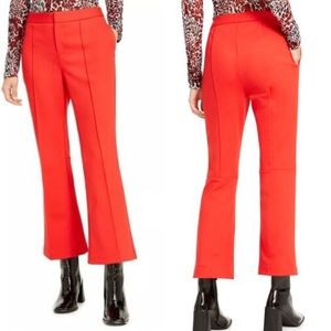 Brand New Bar III Women's Cropped Kick Flare Red Pants sz 10